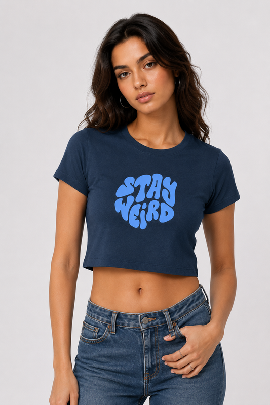 Stay Weird Cropped Tee