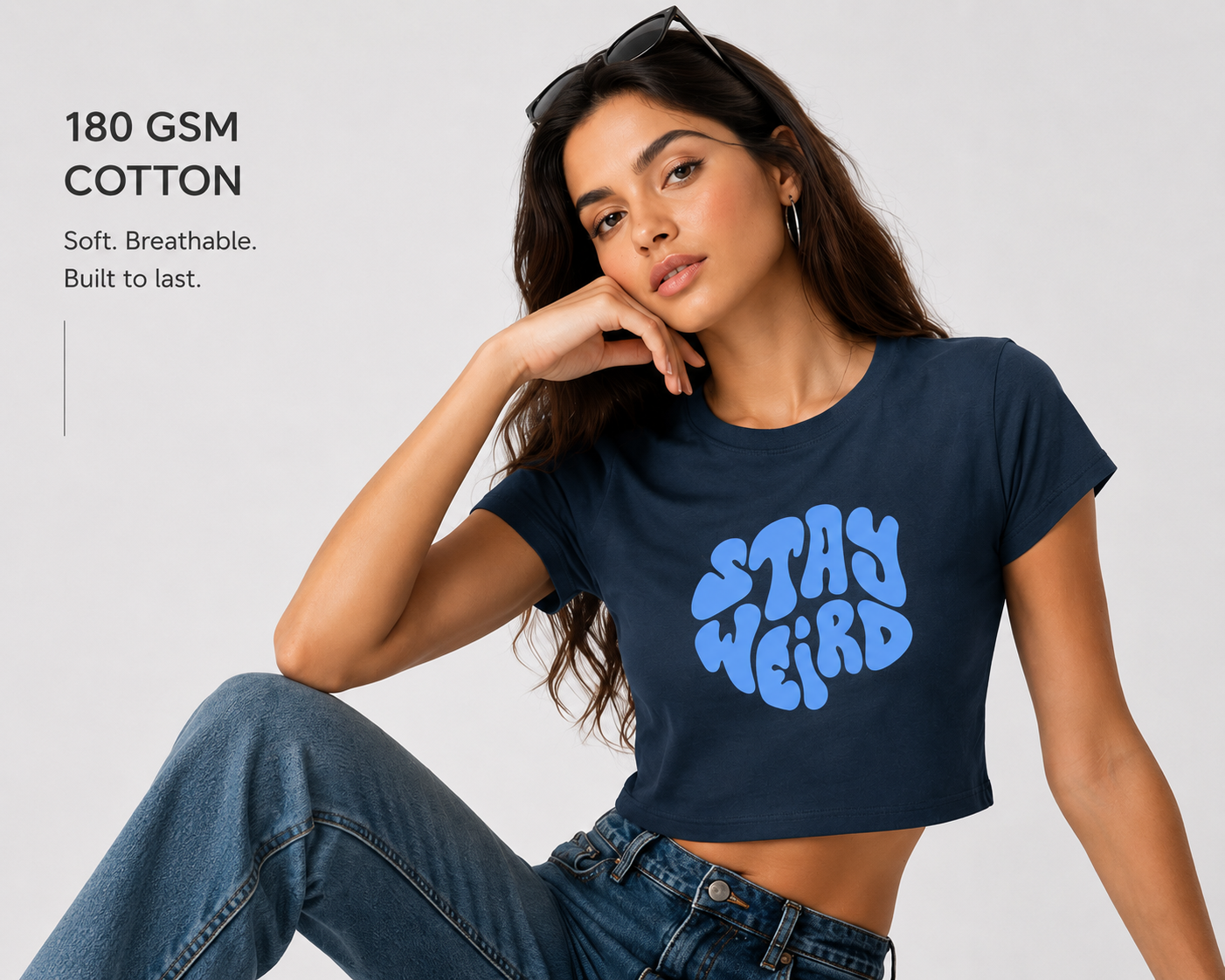 Stay Weird Cropped Tee