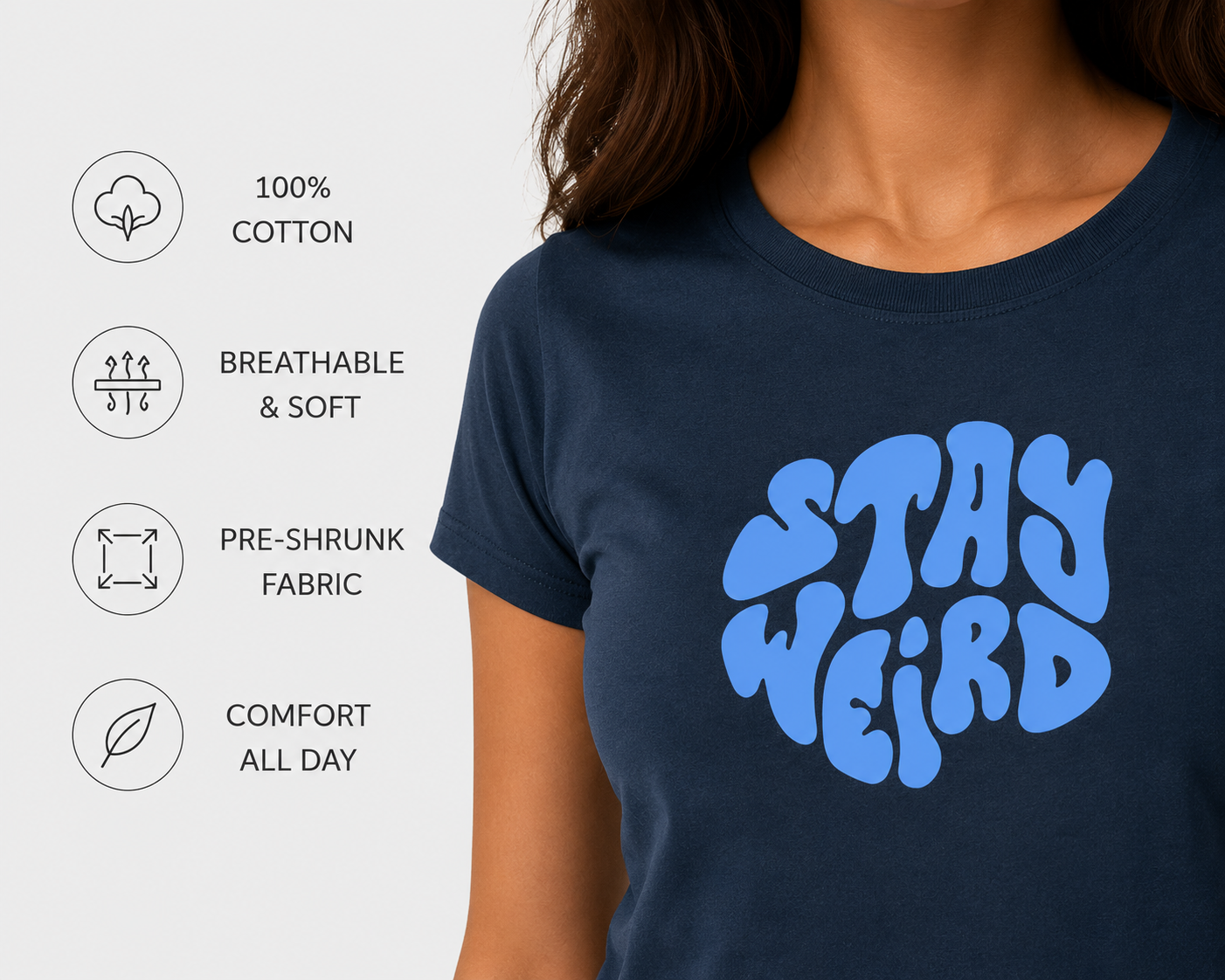 Stay Weird Cropped Tee