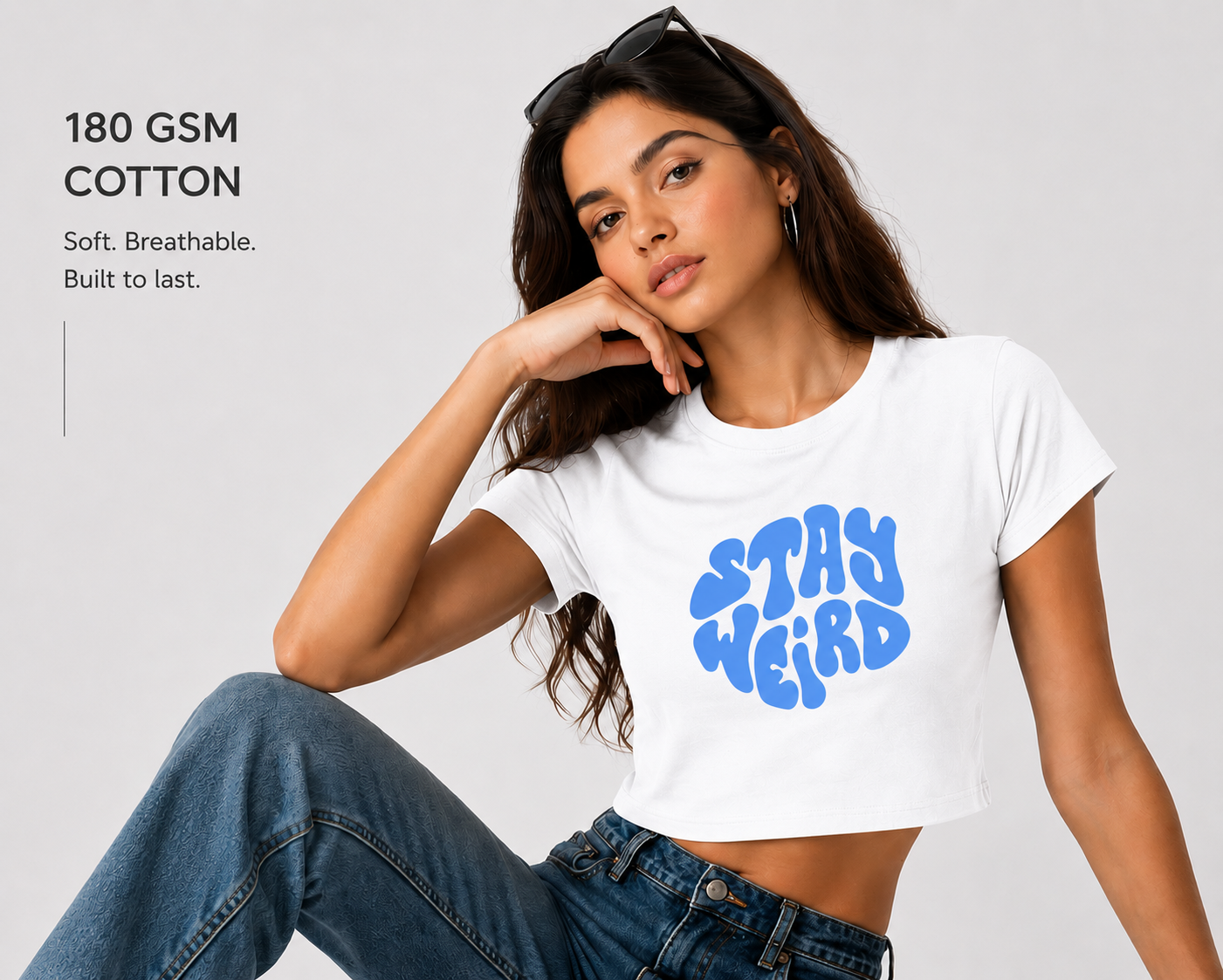 Stay Weird Cropped Tee