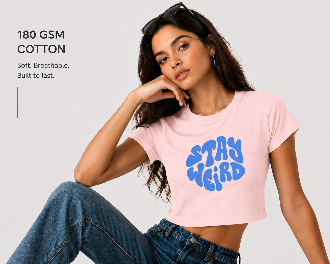 Stay Weird Cropped Tee