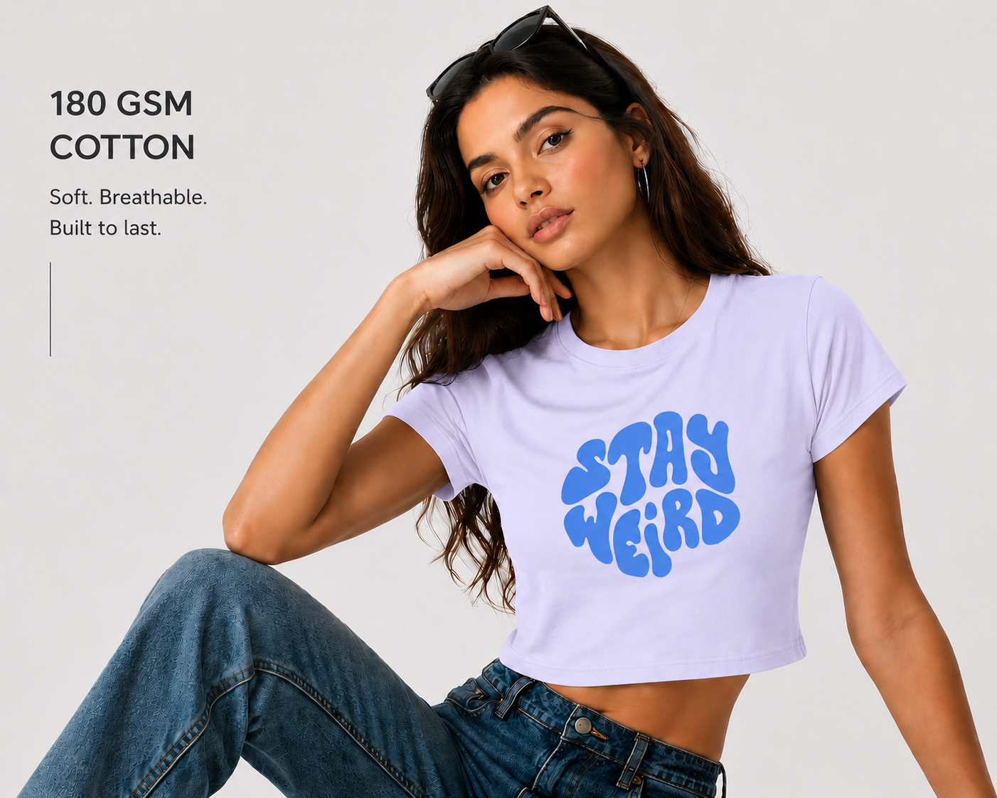 Stay Weird Cropped Tee